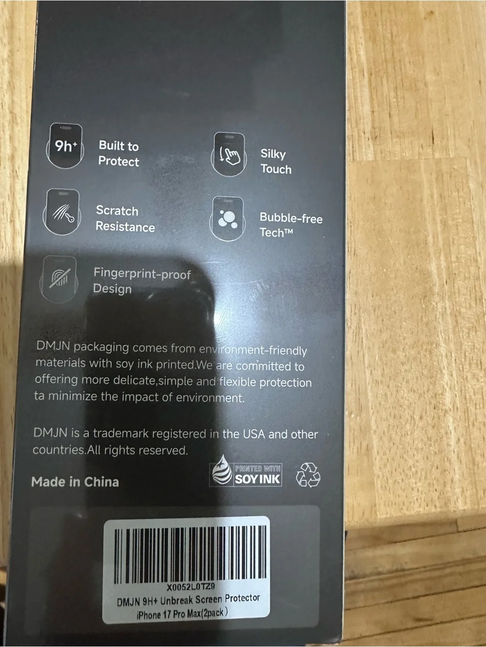 Two pack of screen protectors for iPhone 17 Pro Max